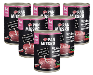 Pan Mięsko Junior z wieprzowiną i kaczką 6x400g