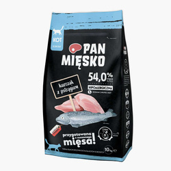 Pan Mięsko Kurczak z pstrągiem dla kota S 10kg