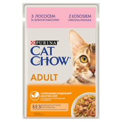 Purina Cat Chow Adult Łosoś i Zielona Fasolka 85g