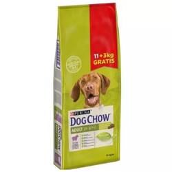 Purina Dog Chow adult z jagnięciną 11+3kg