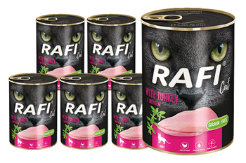 Rafi Cat Adult z indykiem 12x400g 