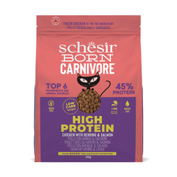 Schesir Born Carnivore Cat Dry Adult Kurczak Ze Śledziem I Łososiem 255g