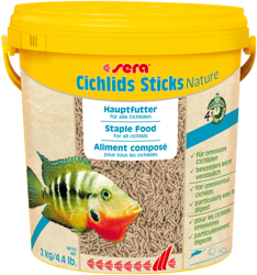 Sera Cichlids Sticks Nature 2 kg/10L pałeczki pokarm dla pielęgnic