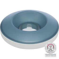 Trixie Miska dla psa Slow Feeding Rocking Bowl szara niebieska plastik/TPR 0,5l/23cm spowalniająca jedzenie