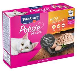 Vitakraft Poesie Deli z mięsem w sosie 6x85g