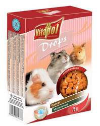 Vitapol dropsy marchewkowe dla gryzoni 75g