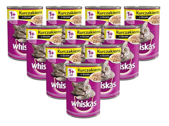 Whiskas  Adult kurczak w sosie 12x400g