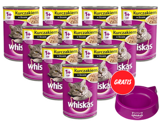 Whiskas  Adult kurczak w sosie 24x400g