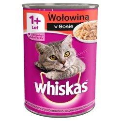 Whiskas Adult wołowina w sosie 400g