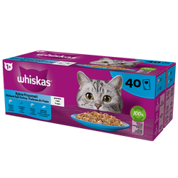 Whiskas Rybne Przysmaki w galaretce 40x85g