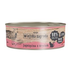 Wiejska zagroda jagnięcina z krylem dla kota 85g