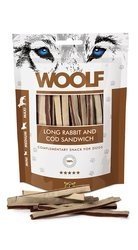 Woolf Long Soft Rabbit and Cod Sandwich 100g