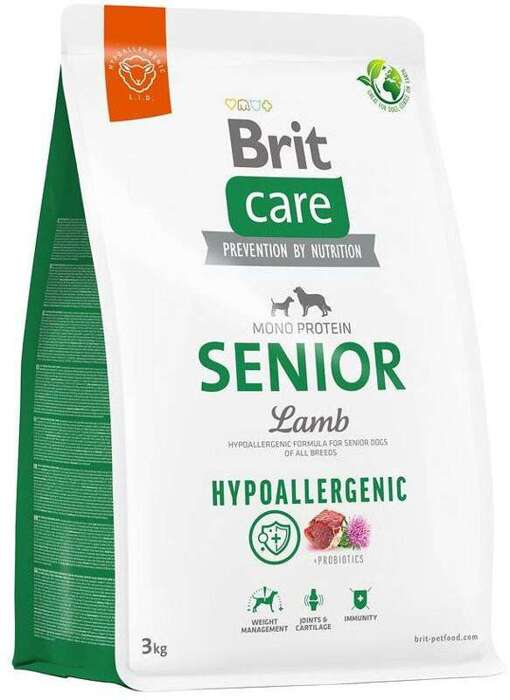  Brit Care Dog Hypoallergenic Senior jagnięcina 3kg