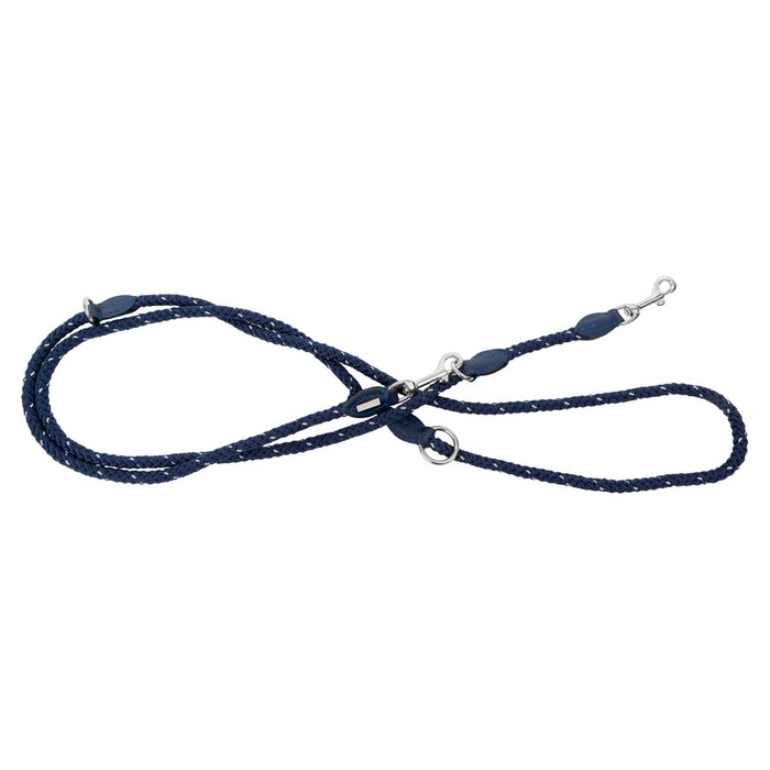 Barry King Smycz regulowana dla psa Rope granatowa sznur odblaskowy 120cm/6mm