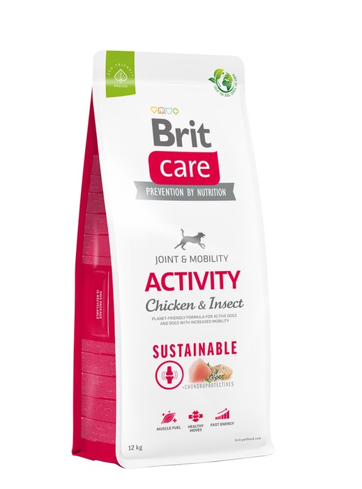 Brit Care Dog Sustainable Activity z kurczakiem i owadami 12kg 