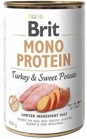 Brit Mono Protein indyk ze słodkimi ziemniakami 6x400g