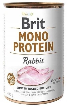 Brit Mono Protein z królikiem 6x400g 