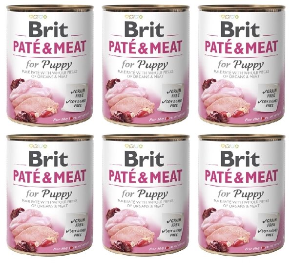 Brit Pate&Meat 6x800g Puppy Szczeniak