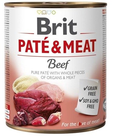 Brit Pate&Meat Beef Wołowina 6x800g 