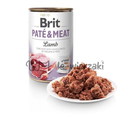 Brit Pate&Meat z jagnięciną 6x400g