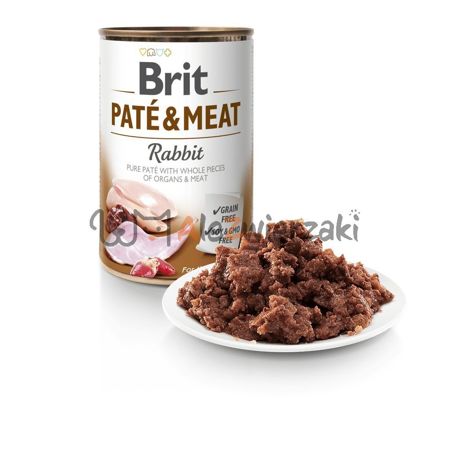 Brit Pate&Meat z królikiem 6x400g