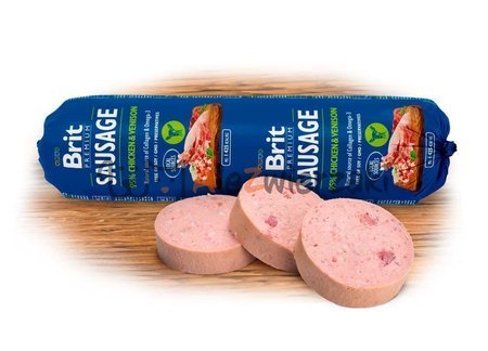 Brit Premium Sausage dziczyzna z kurczakiem 6x800g