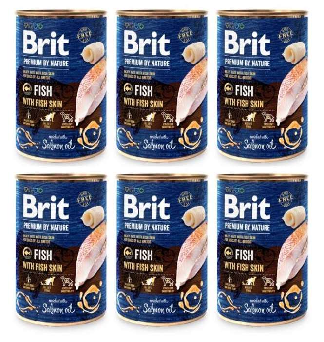 Brit Premium by Nature fish ryba 6x400g