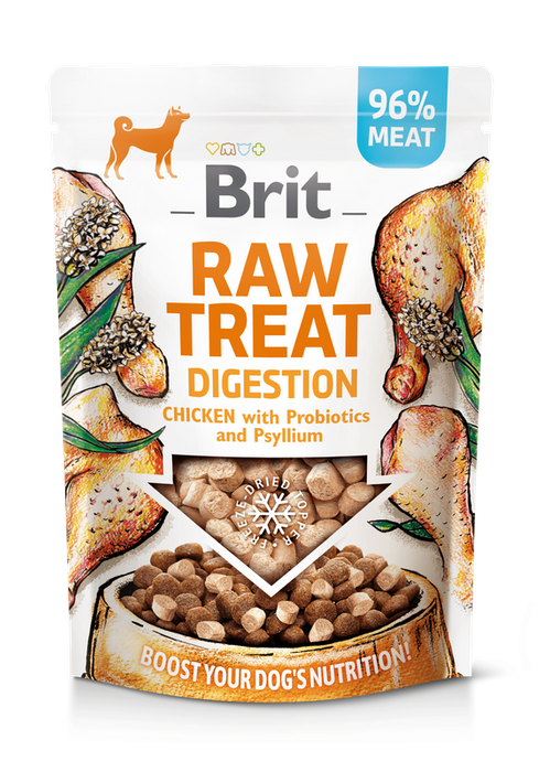 Brit Raw Treat Digestion z kurczakiem i probiotykami 40g