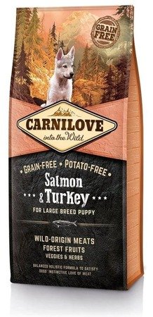 Carnilove Puppy Large Salmon &Turkey 12kg