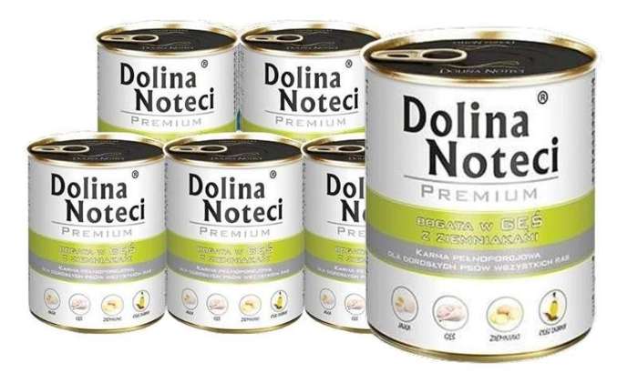 Dolina Noteci Premium Bogata w Gęś z Ziemniakami 6x800g