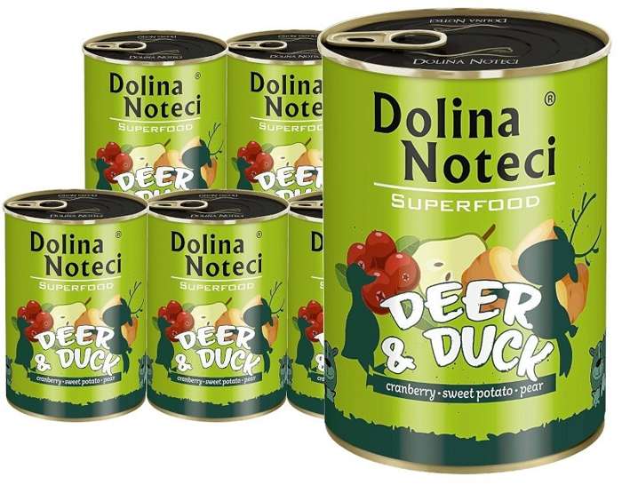 Dolina Noteci SuperFood Jeleń i Kaczka 6x400g