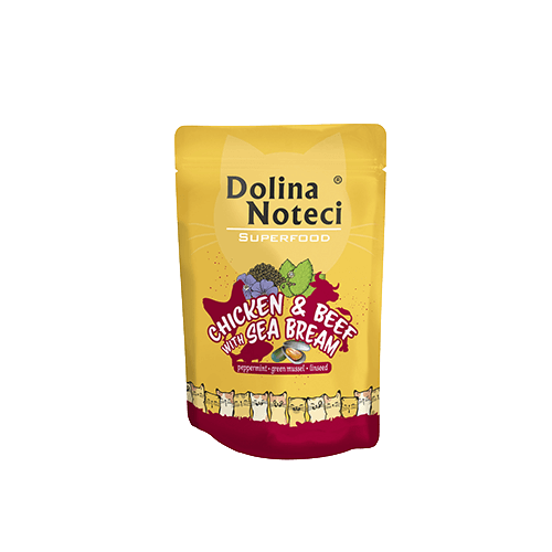 Dolina Noteci Superfood kurczak i wołowina z doradą 85g