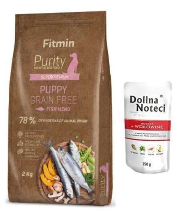 Fitmin Purity GF Puppy Fish 2kg + GRATIS