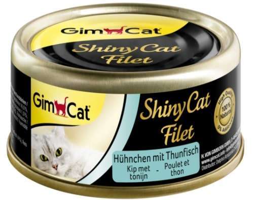 GIMCAT ShinyCat filet z kurczaka z tuńczykiem 70g