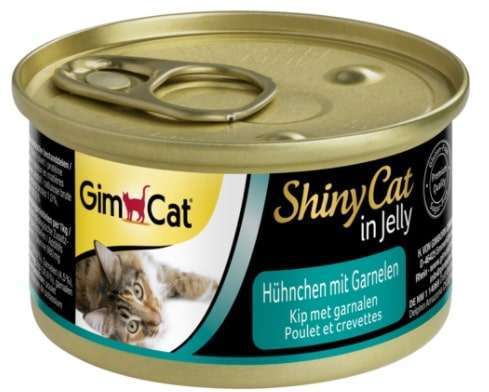 GIMCAT ShinyCat kurczak z krewetkami w galaretce 70g