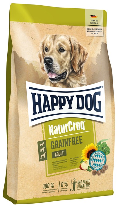 Happy Dog Naturcroq z drobiem i łososiem 15kg