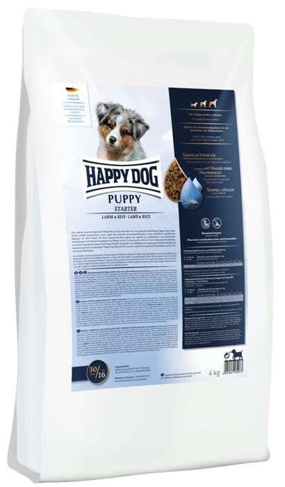 Happy Dog Puppy Starter z jagnięciną i ryżem 4kg