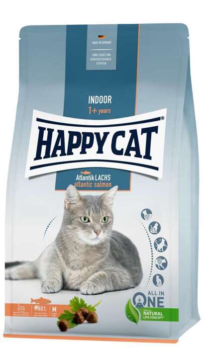 HappyCat Indoor z łososiem atlantyckim 1,3kg