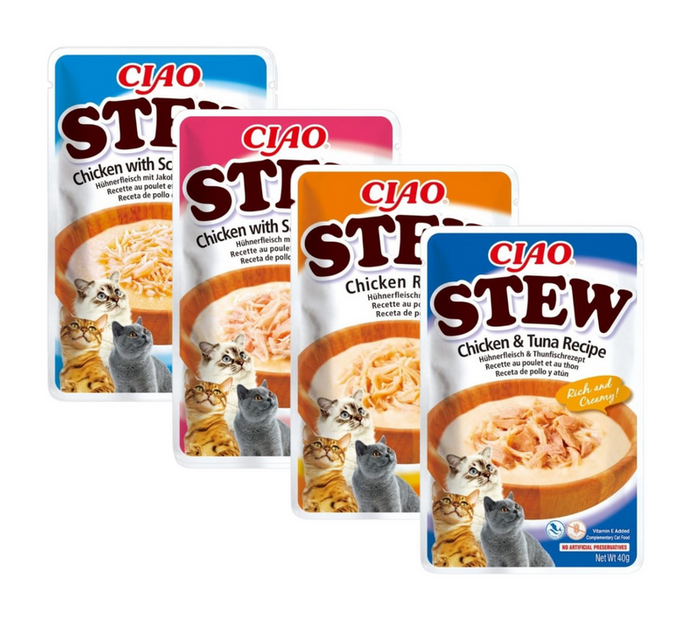 Inaba Cat Ciao Stew Mix Smaków 4x40g