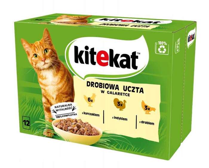 Kitekat Drobiowa Uczta w galaretce 48x85g