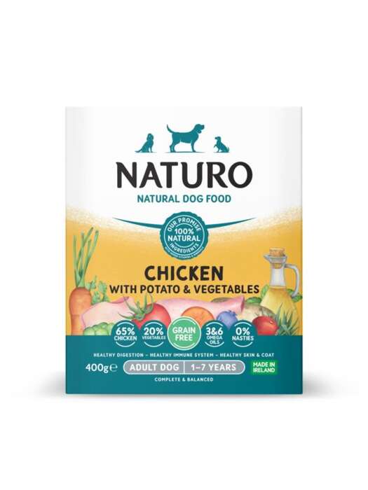 Naturo Grain Free Kurczak, ziemniaki, warzywa 400g