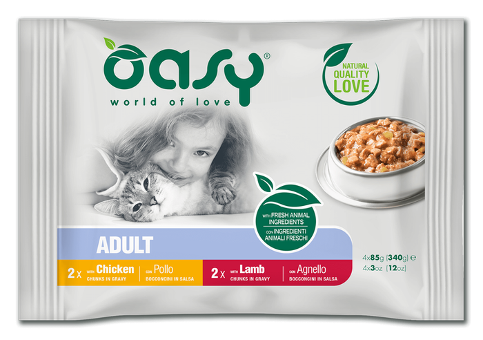 OASY Lifestage Multipack Adult Mięso 4x85g