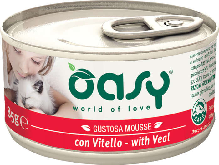 OASY Mousse Adult Cielęcina 85g