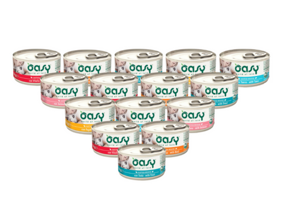 OASY Mousse Adult Mix Smaków 12x85g