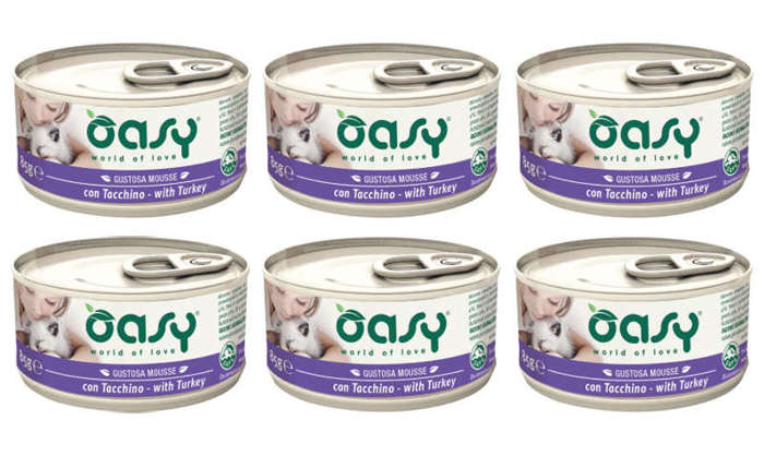 OASY Mousse Adult mus z indyka 6x85g