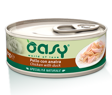 OASY Natural Adult Kurczak z kaczką 6x150g