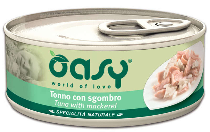 OASY Natural Adult Tuńczyk z makrelą 6x150g