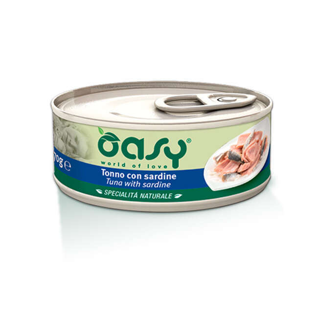 OASY Natural Adult Tuńczyk z sardynkami 70g