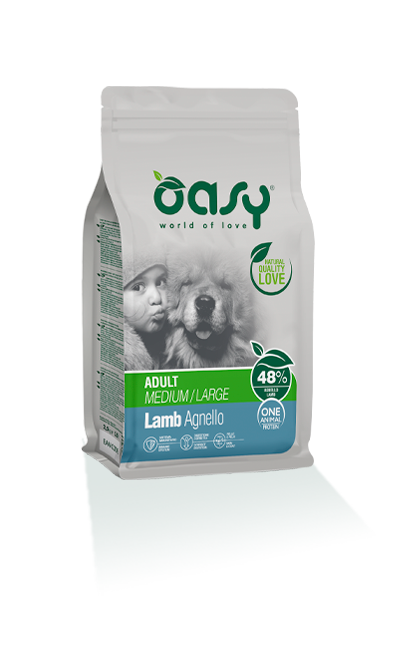 Oasy Adult M/L Jagnięcina 2,5kg