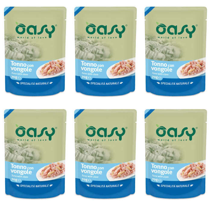 Oasy Natural Tuńczyk z małżami 6x70g